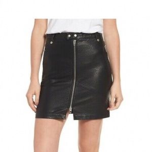 3 for $30 Blank NYC Sweet Talker Faux Leather Moto Skirt